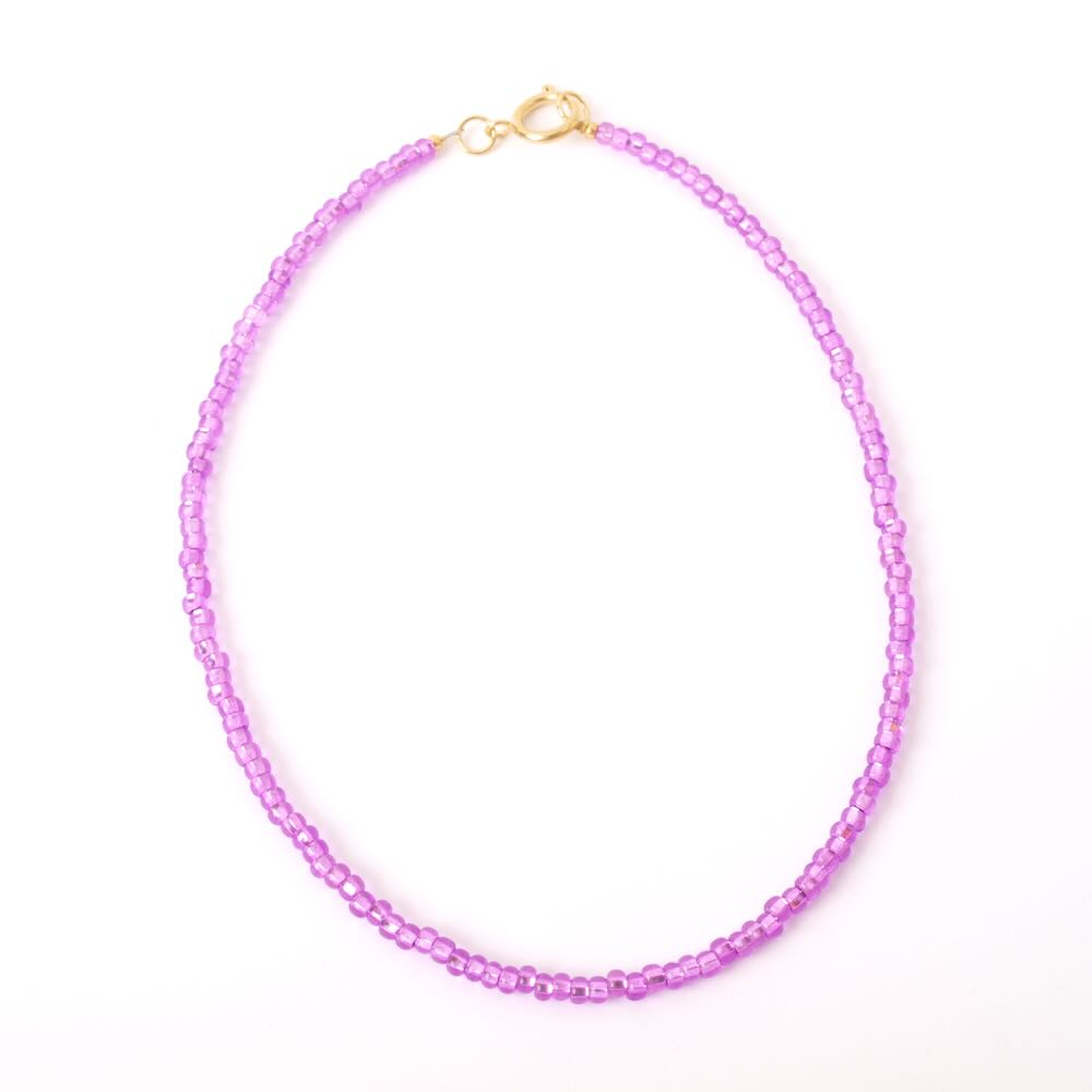 widaro ketting cobalt/purple beads