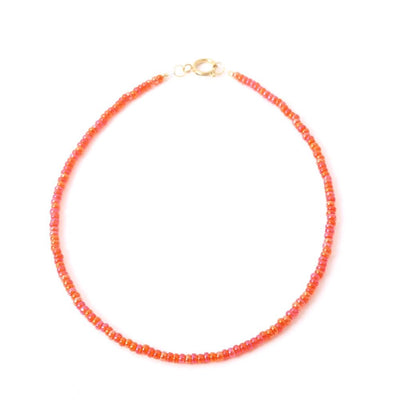 widaro ketting dark red/orange beads (kies je ketting)