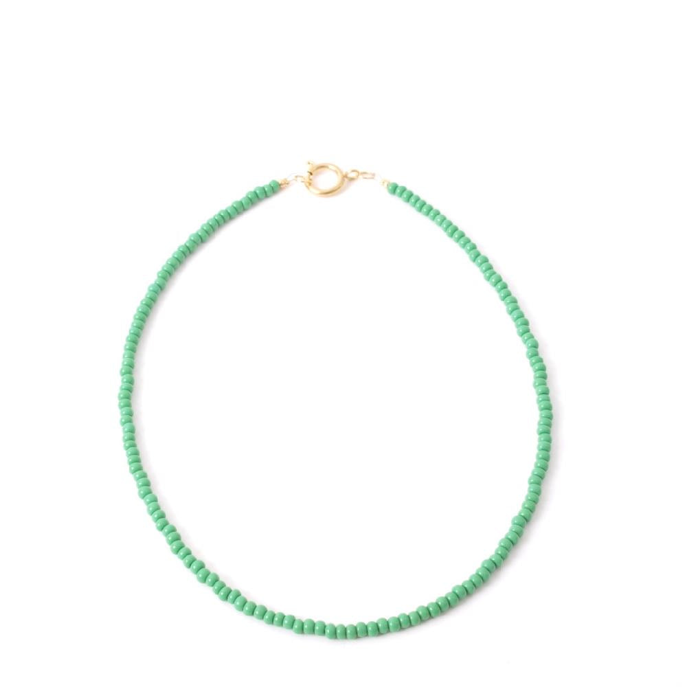 widaro ketting green beads