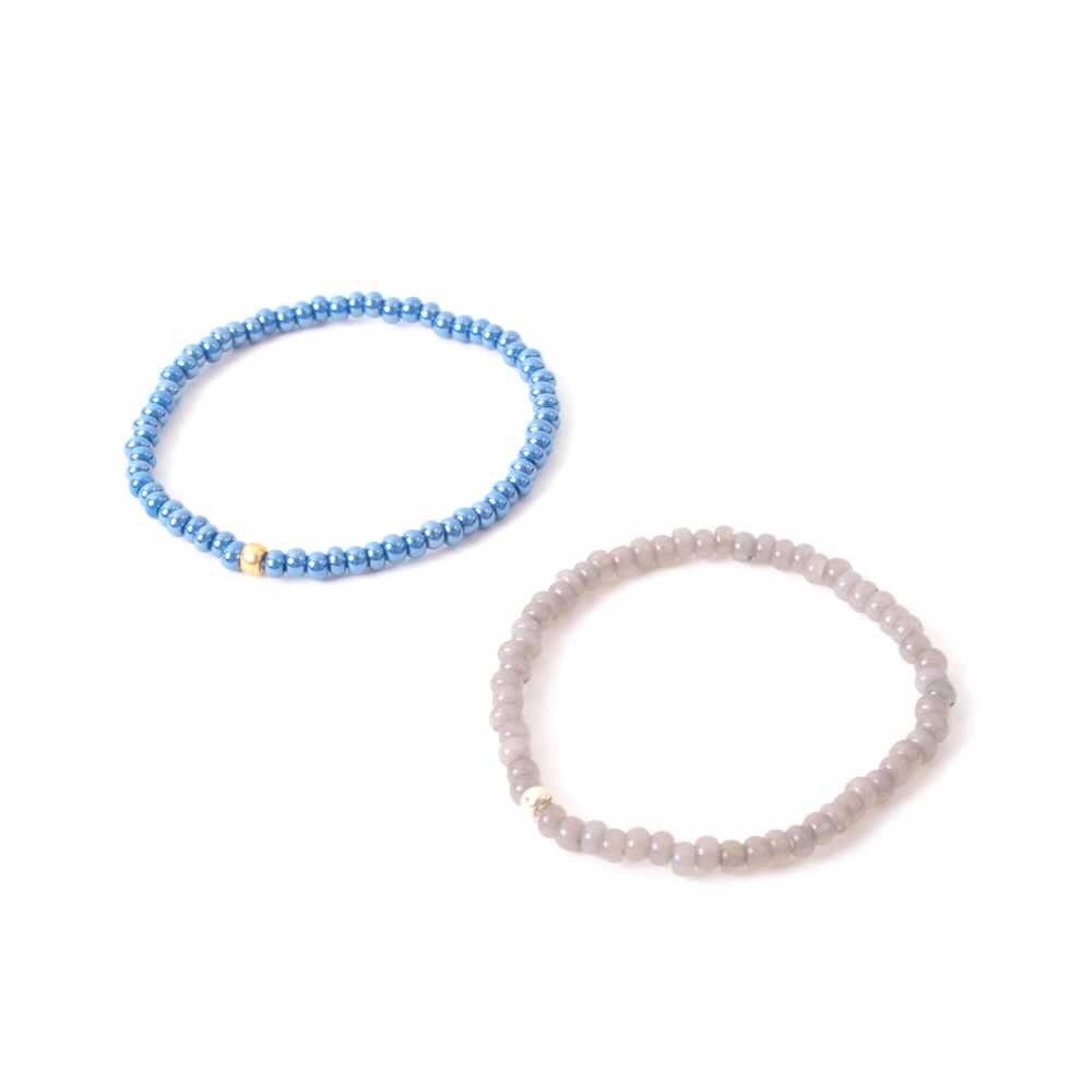 widaro armband blue/ grey beads