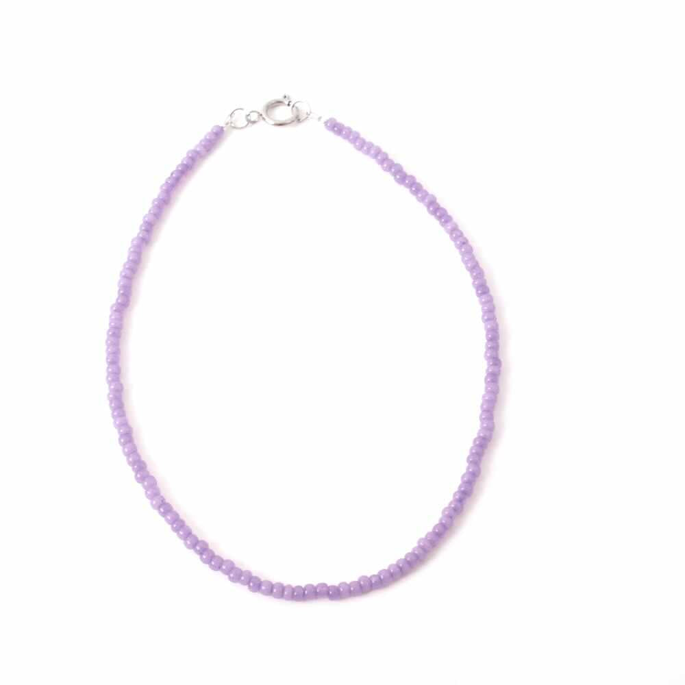 widaro ketting purple beads