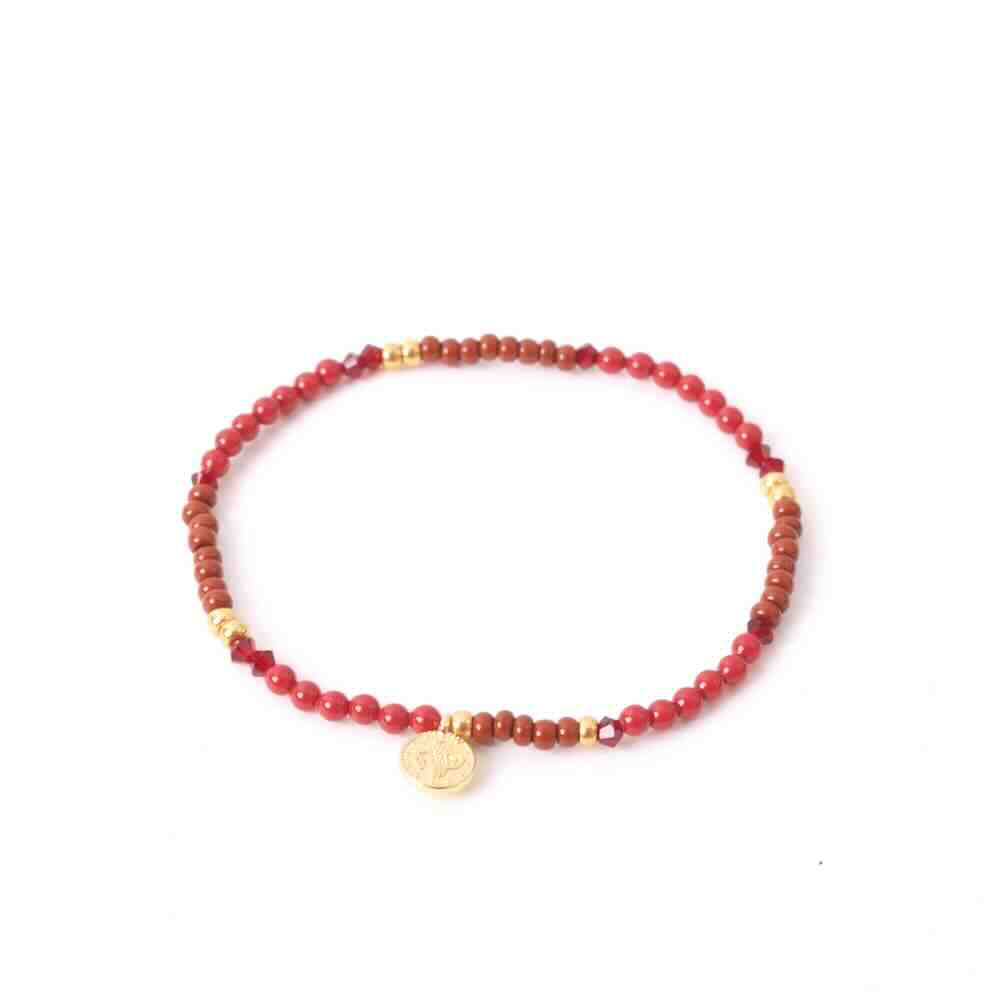 widaro armband red tones