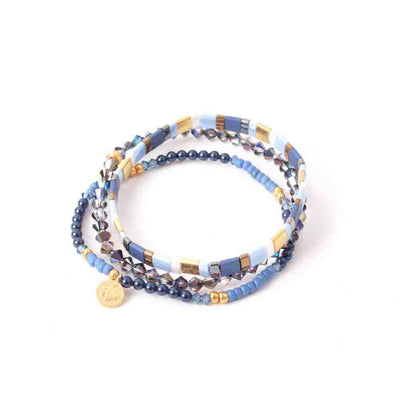 widaro armbandset blue tones