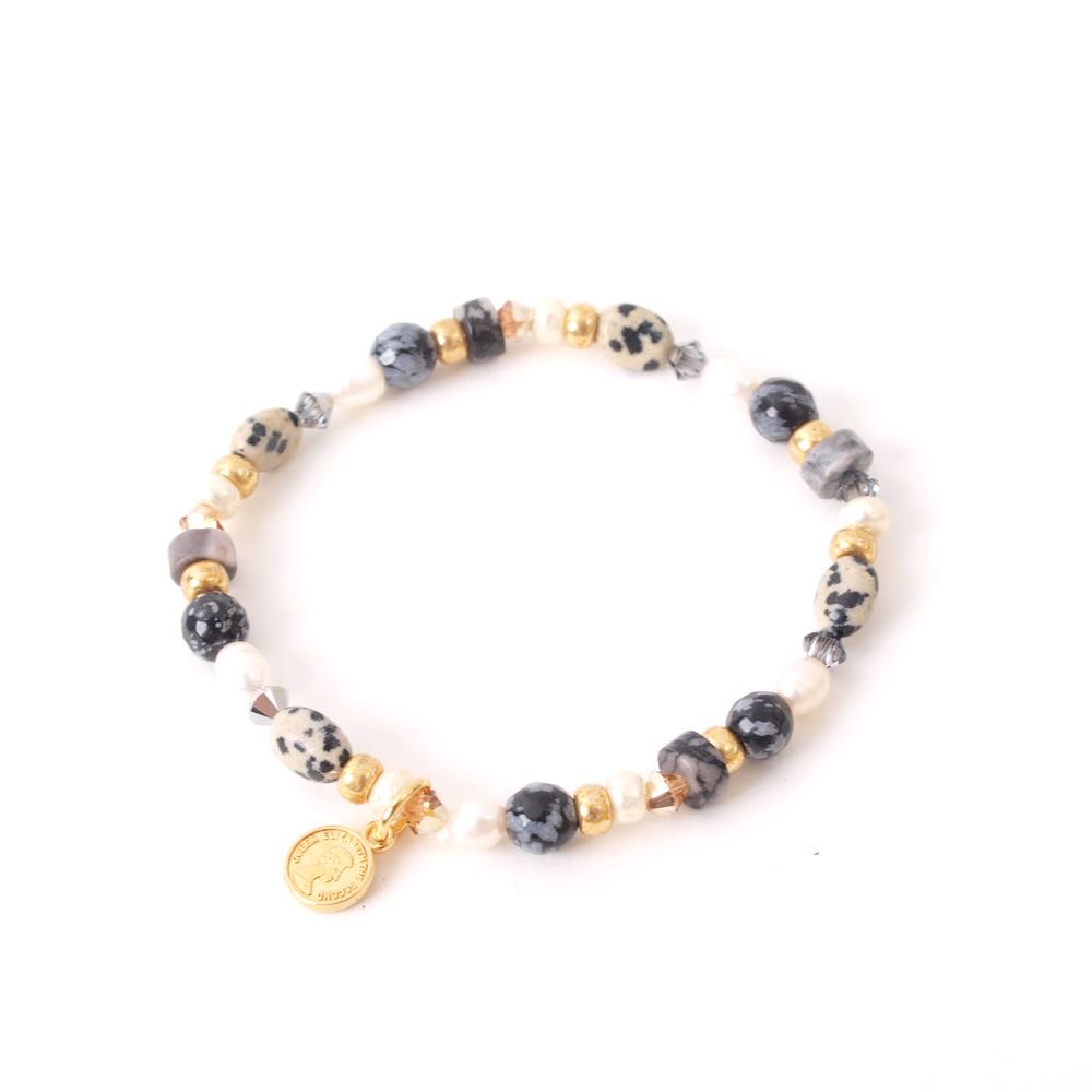 widaro armband/armbandset naturel black