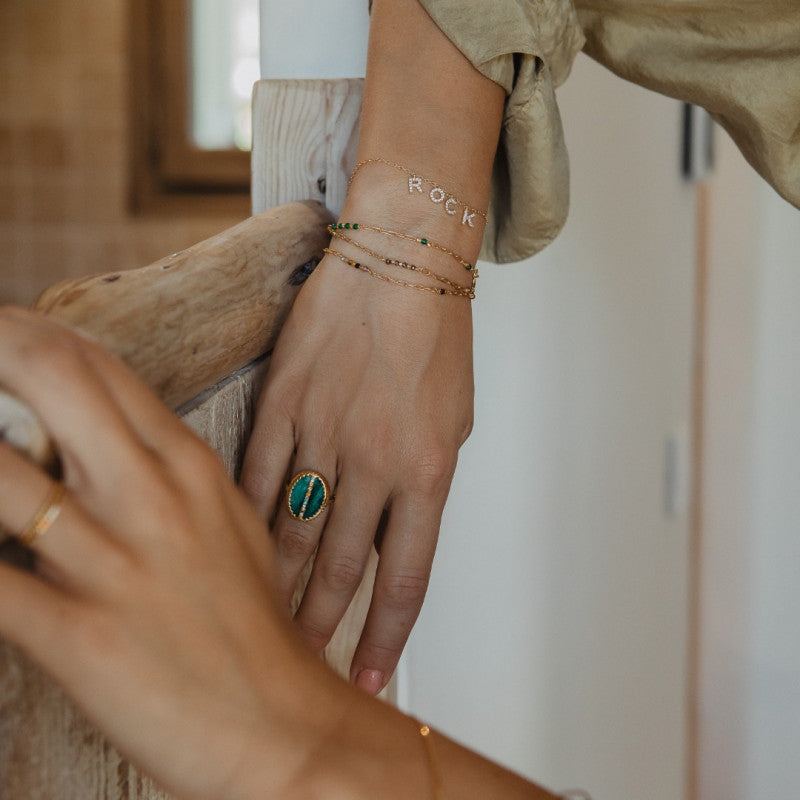 une a une armband eclat kornalijn