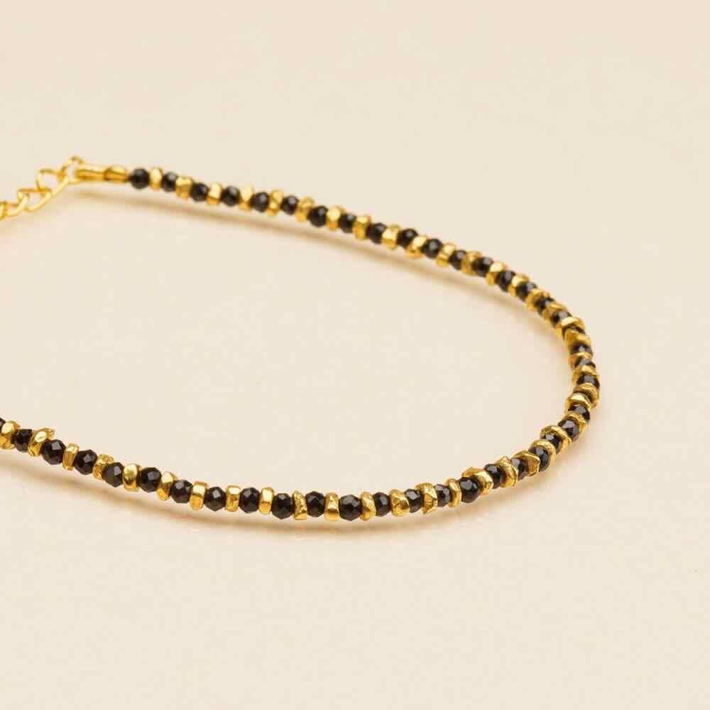 une a une armband jaipur zwart