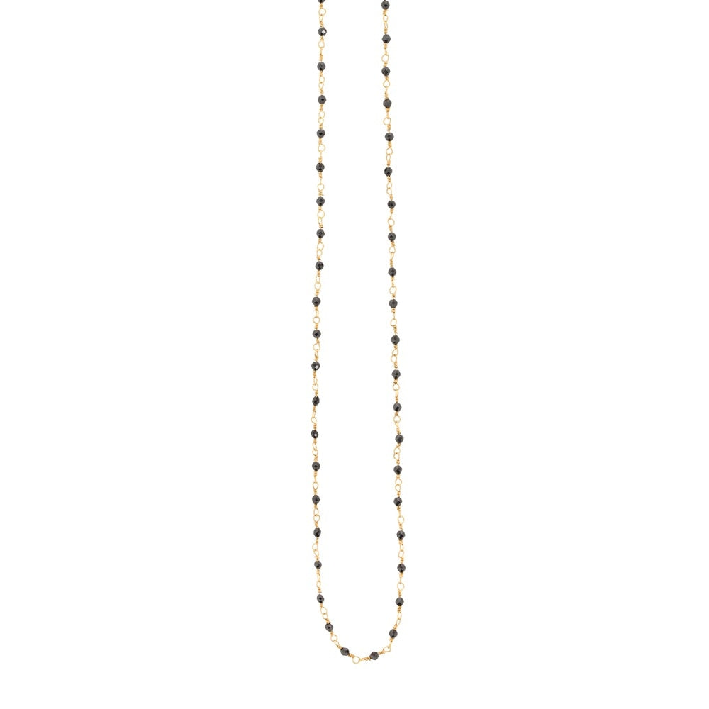 une a une ketting inde zwart