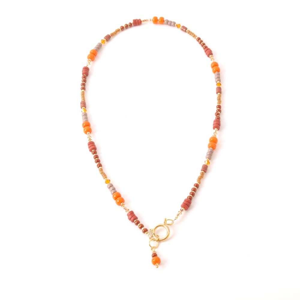 widaro halflange ketting cognac