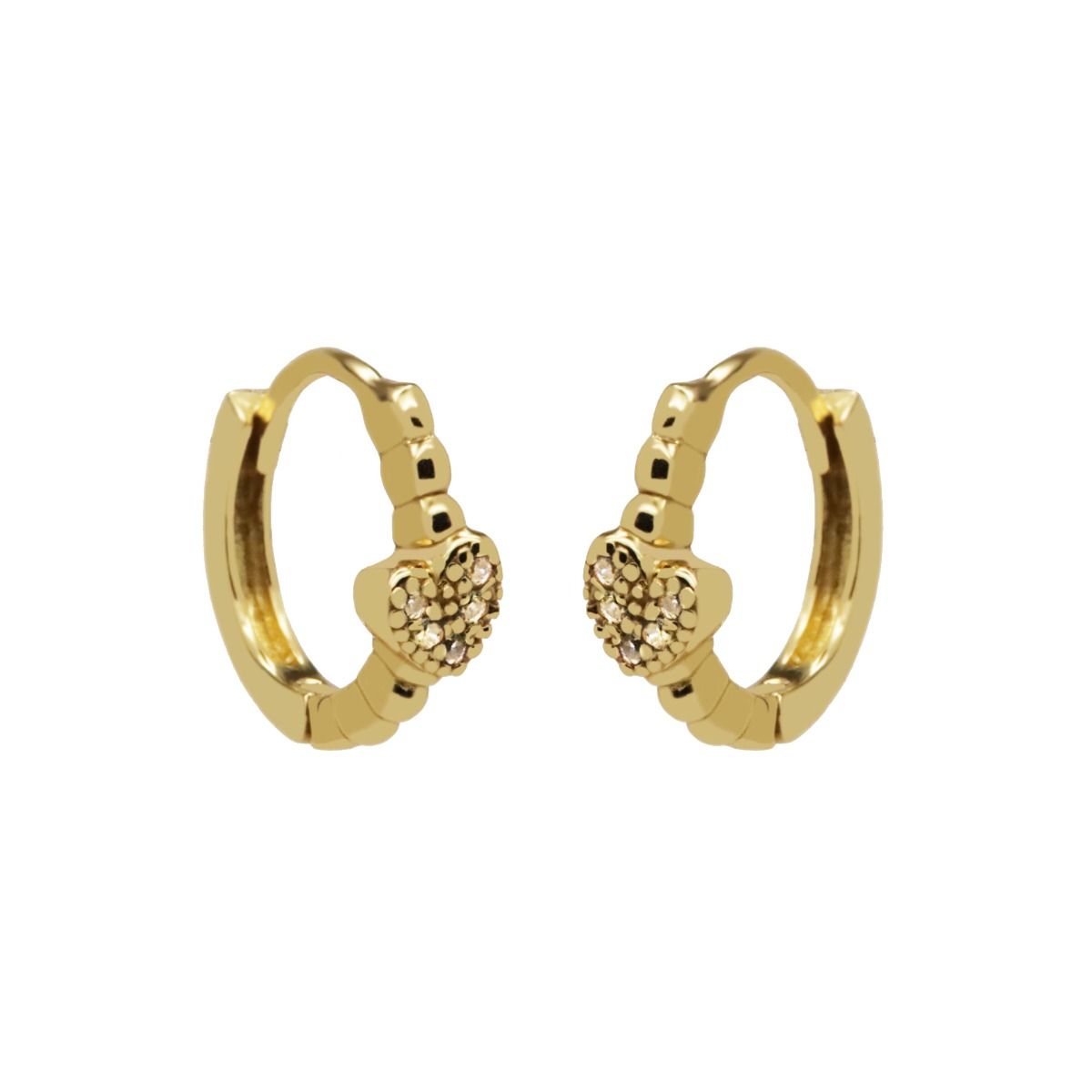 karma hoops heart dots (kies goud/zilver)