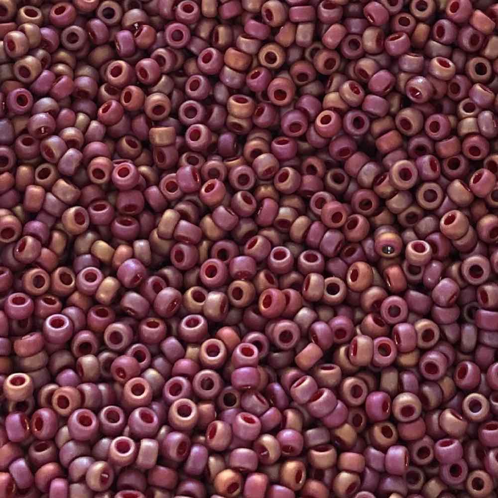 miyuki kralen 11/0 frosted dark red