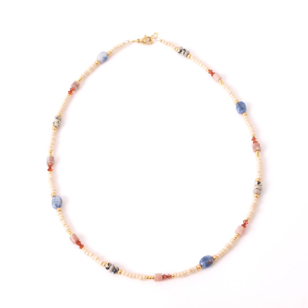 widaro ketting blue little stones