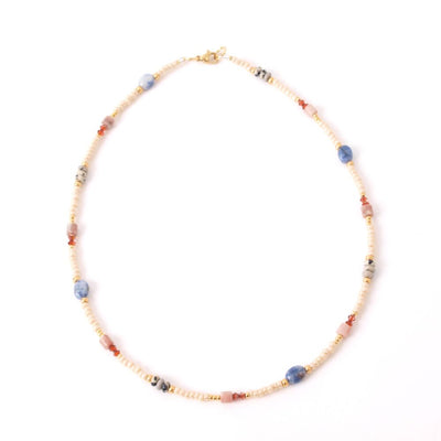 widaro ketting blue little stones