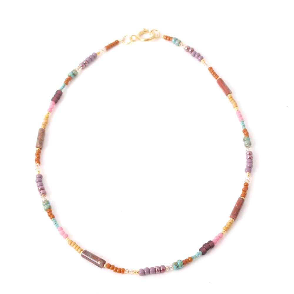 widaro ketting green purple tones