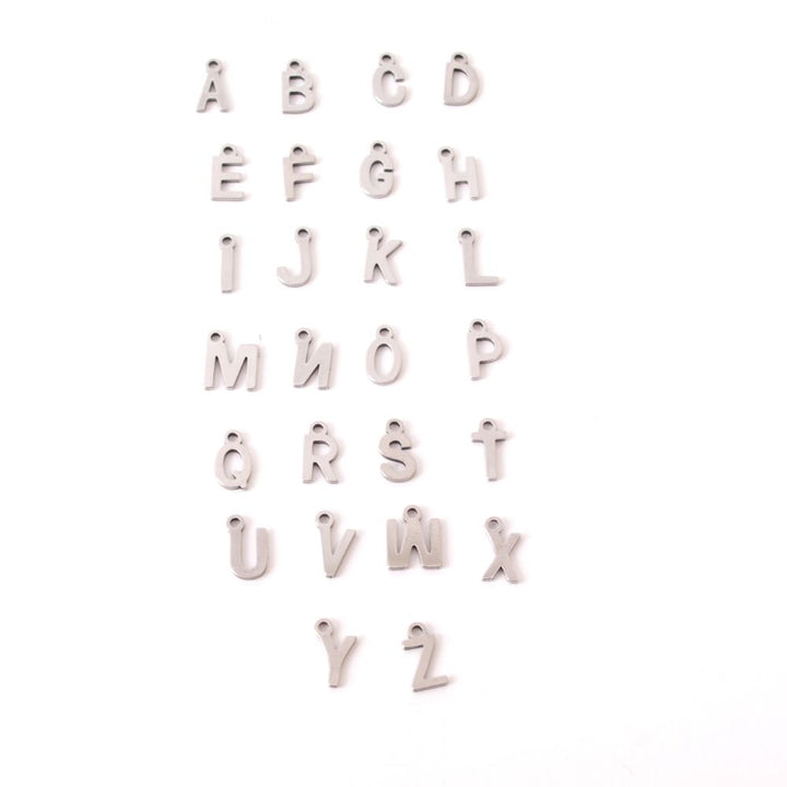 bedel letter roestvrijstaal a-z zilver (kies je letter)