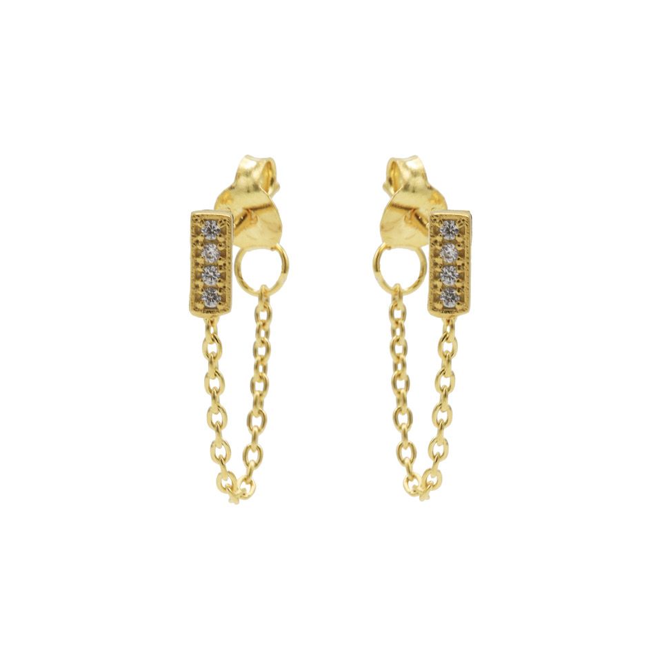 karma chain rectangle gold