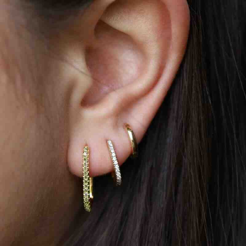 karma hinged hoops square 20mm green
