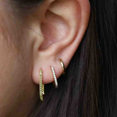 karma hinged hoops square 20mm green