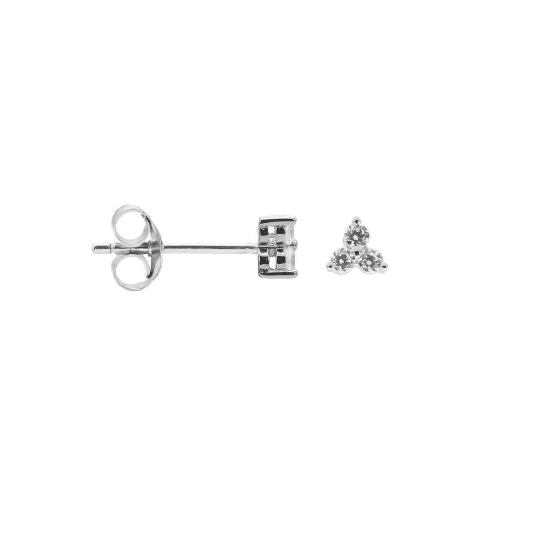 karma oorstekers symbols triple flower silver